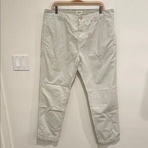 HARTFORD Men's Off White Chinos Straight Leg Cotton Blend Size US 40